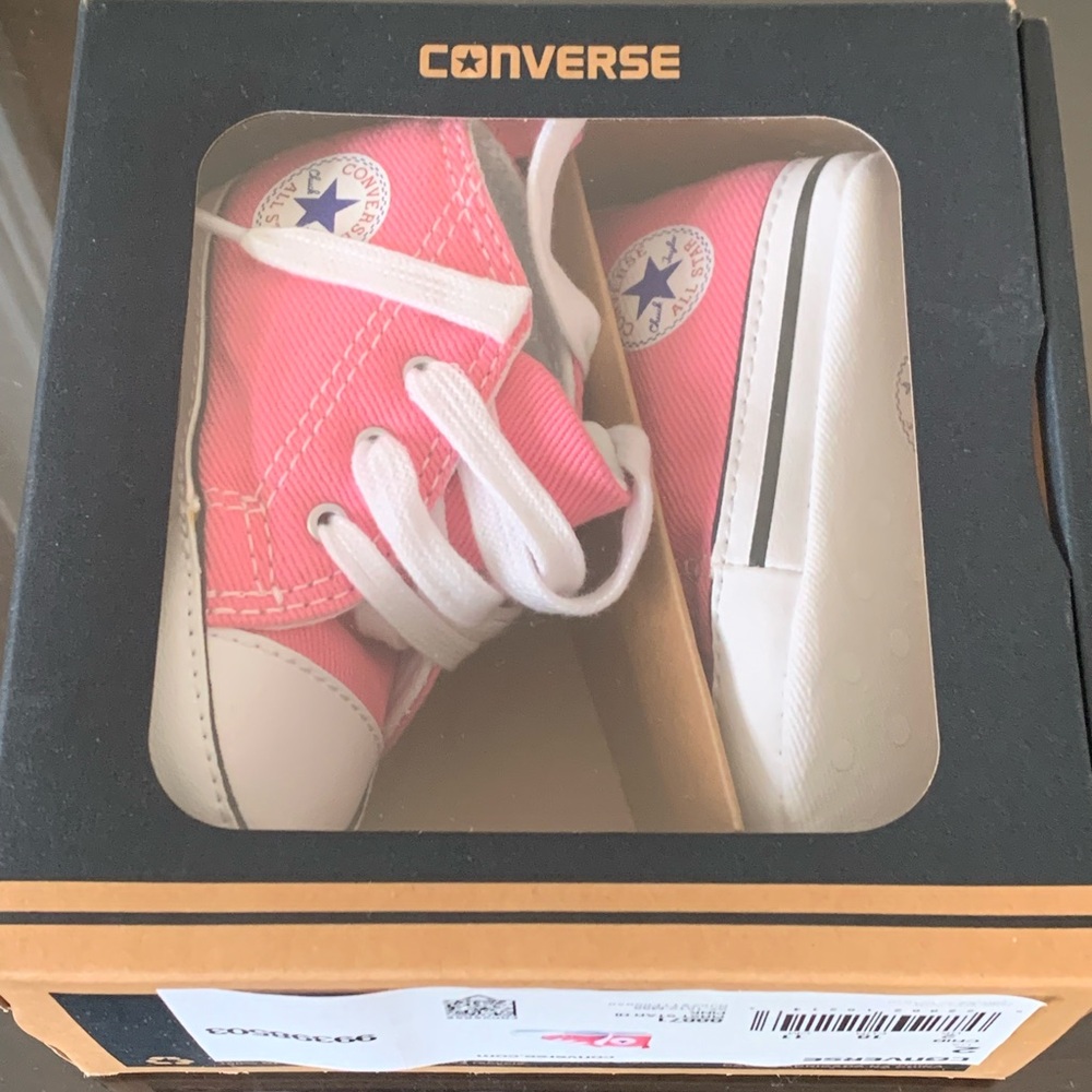 Converse infant Pink and White Sneakers